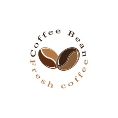 coffee bean icon vector illustration