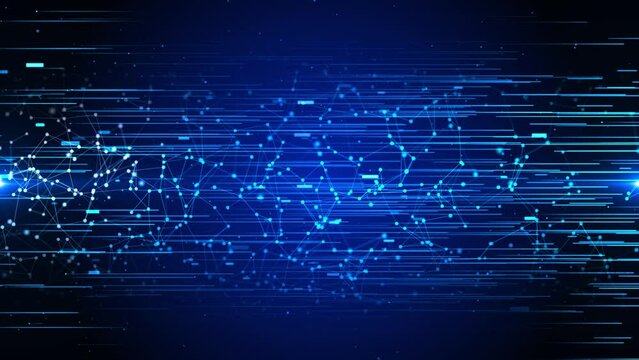 4K Directional High Speed Flying Lines 3d Animation in Loop Animation. futuristic stream. Sci-fi Digital data flow Footage Electric Move Dynamic Streaks Backdrop. Technology Tunnel, high tech lines