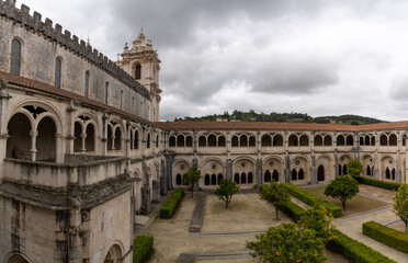 Fototapeta premium cloister and church of the Alcobaca monastery