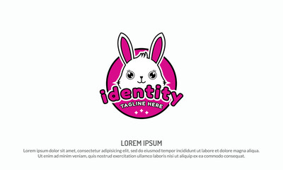 rabbit cute logo