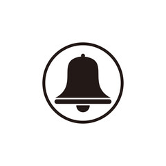 bell icon vector on white background