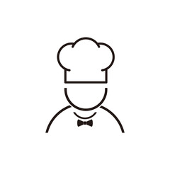 chef icon vector and logo and cook with hat