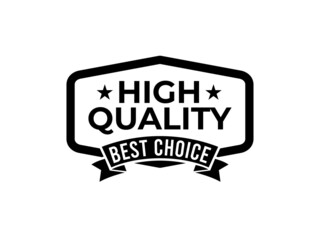 high quality best choice and 2 stars badge vintage luxury emblem logo, medal of high quality product best choice