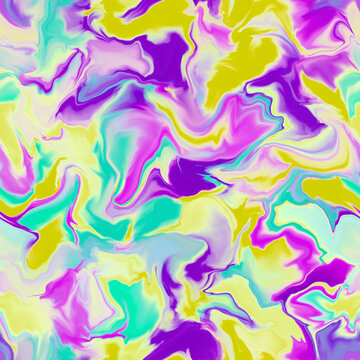 Abstract seamless pattern. Hand drawn acrylic illustration. Texture for print, fabric, textile, wallpaper. Colorful background in bright multi colors.