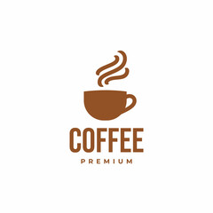 coffee logo, coffee shop logo design vector illustration
