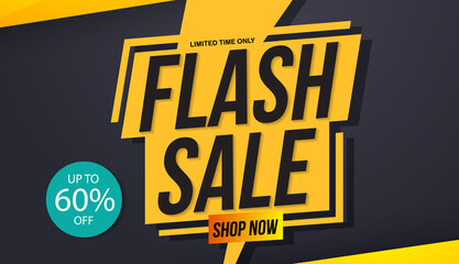 Flash Sale banner template design. vector EPS 10