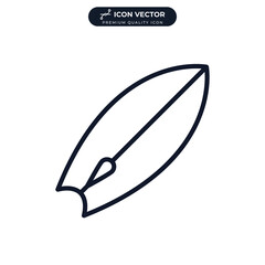 surfboard icon symbol template for graphic and web design collection logo vector illustration