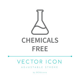 Chemicals Free Line Icon
