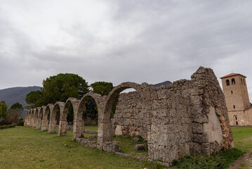Rocchetta a Volturno, Molise. Benedictine Abbey of S. Vincenzo al Volturno.