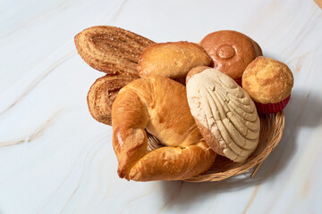 Group of mexican sweet bread