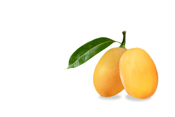 mayongcjid orange plango fruit isolated on white