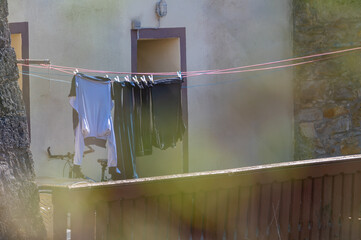 Scenes of a city in Germany - laundry must be