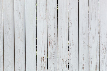 Wooden natural plank background painted white