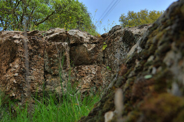 View of the Big Jupta the Golan Heights, pit crater in Odem Forest, Northern Israel