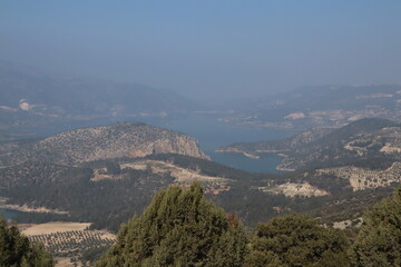 view on Kemer Barajı, turkey 
