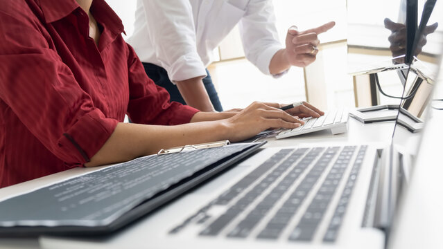 Programmer working in a software development and coding technologies. Website design. Technology concept.