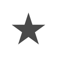 Star vector icon. Simple pictogram.