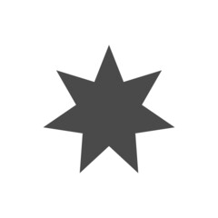 Star vector icon. Simple pictogram.