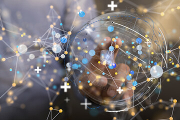 conference Digital Network and data concept 3d