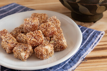 Turkish delight with kadaif y mix nuts