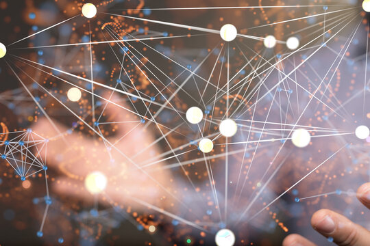 conference Digital Network and data concept 3d