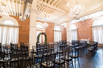 wedding ceremony and reception setup decor 
