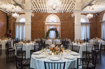 wedding reception setup decor 