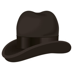 elegant black hat accessory
