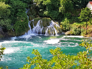 Fototapeta na wymiar Parc national de Krka, Croatie