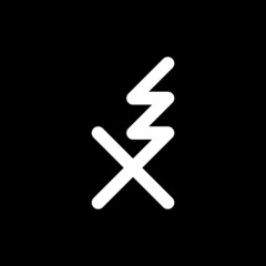 Obraz premium monogram letter x m logo design