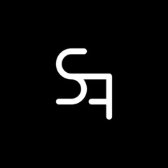 monogram letter c a logo design