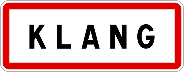 Panneau entrée ville agglomération Klang / Town entrance sign Klang