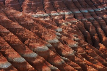 colorful sand mountains