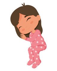 cute little girl sleeping