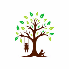 Tree Education Logo template