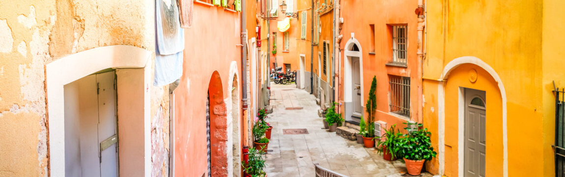 Fototapeta old town of Nice, France