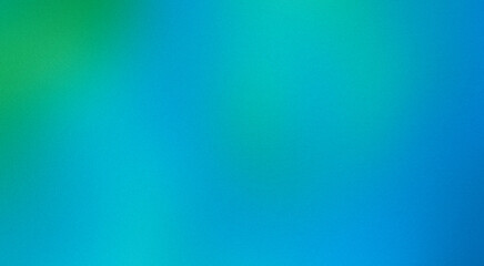 Obraz premium Green grainy gradient texture. Blue lo-fi gradient background. Green vivid blurred backdrop for Ecology banner, eco friendly minimal poster, template social media design. Environmental protection.