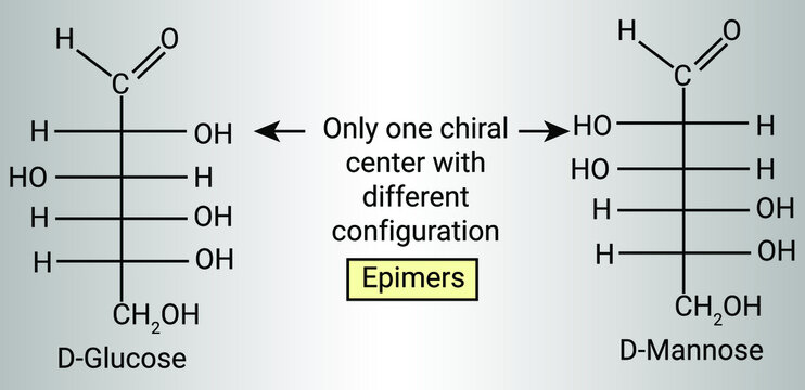Structure of D-Glucose and D-Mannose