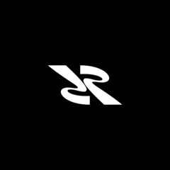 monogram letter z r logo