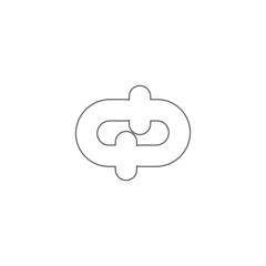 abstract future line tech logo design