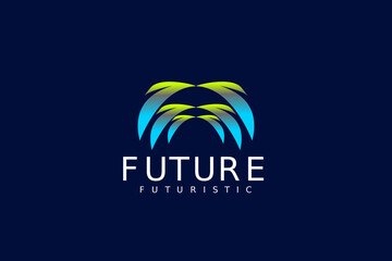 abstract  dynamic gradient logo
