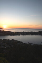 Coucher de soleil sur la Côte d'Azur
