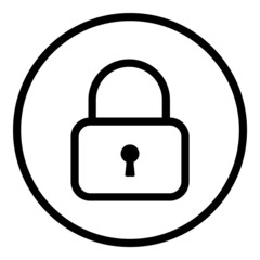 Lock Safe Flat Icon Isolated On White Background