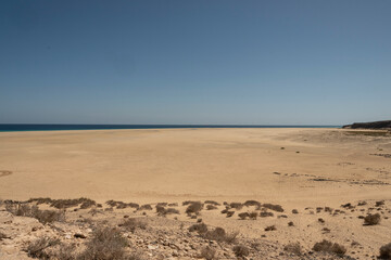Fototapeta na wymiar Playa de Sotavento de Jandia, Fuerteventura