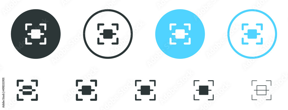 Aufkleber scan qr code icon scanning code sign. code scanner icon. barcode icons