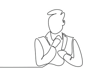 handsome businessman in a stylish luxury suit poses