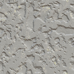 Texture of damaged concrete with deep cracks. High quality, 3D generated seamless texture, polished grey color, simple background