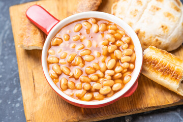 Baked beans, american staple food