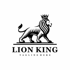 Lion King Logo. Vector Illustration