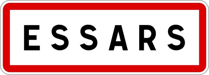 Panneau entrée ville agglomération Essars / Town entrance sign Essars